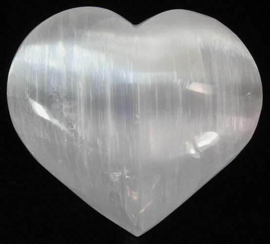 2 1/2" Polished Selenite Hearts - Clearance Priced - Photo 1